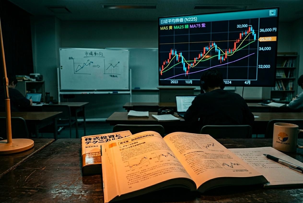 教科書とチャート図表のパース構図